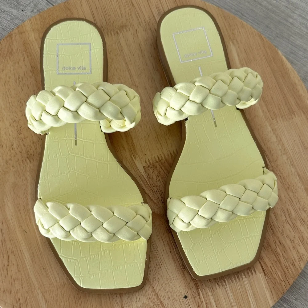 Dolce Vita Double Braided Strap Sandals - Indy 8